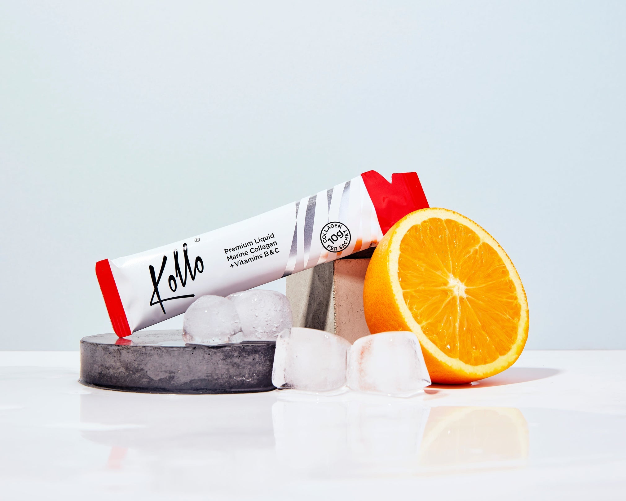 How does Kollo stimulate collagen production?