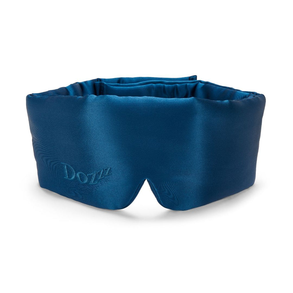 Luxury 22 Momme Mulberry Silk Eye Mask in Navy Blue by Dozzz