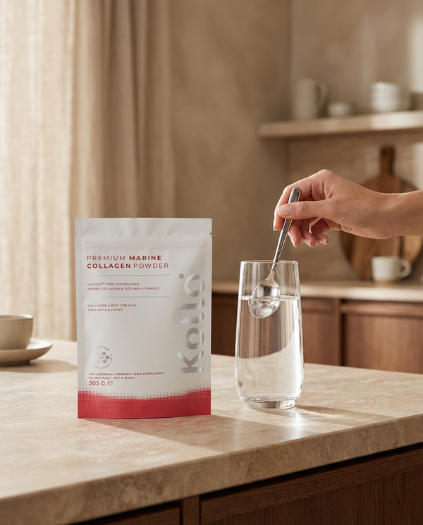 Kollo Collagen Powder Pouch lifestyle